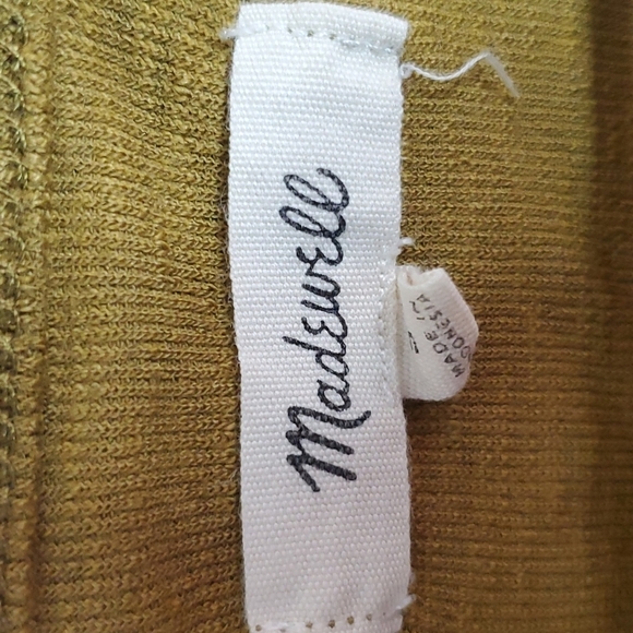 Madewell Audio Knot-Front Tank Top  Size Small in Spiced Olive - Picture 5 of 8